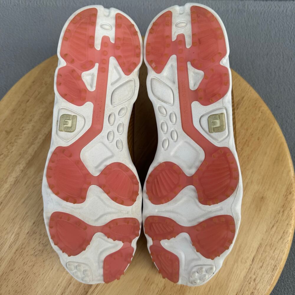 FootJoy Empower 9800 Gold/Gray/Pink Lace-Up Golf Shoes Women’s Size 8N US - Picture 7 of 8